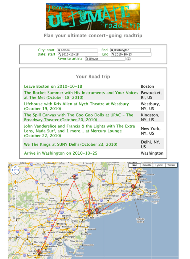 Jennie_s Ultimate Road Trip