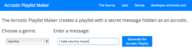 Acrostic_Playlist_Maker
