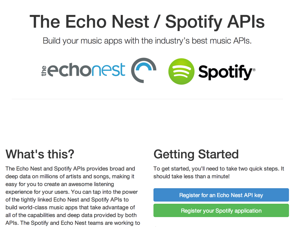 The Echo Nest + Spotify Sandbox | Music Machinery