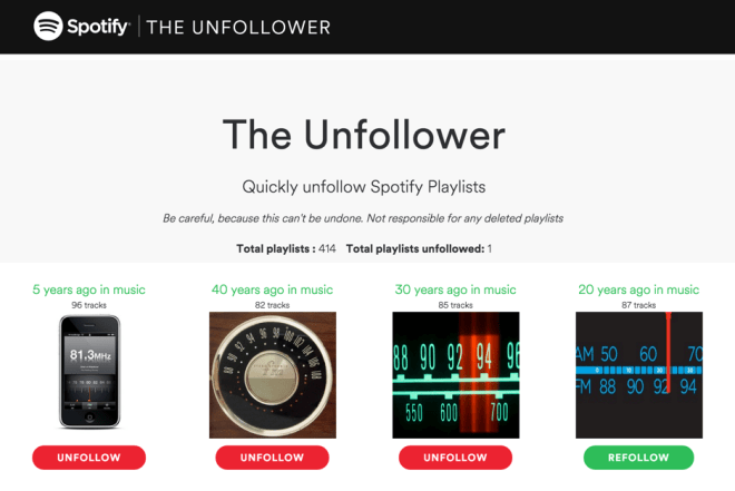 The Unfollower screenshot